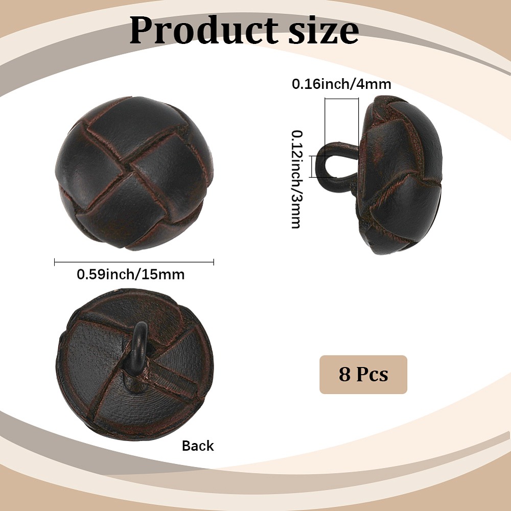 8 Buah Kancing Kulit Sapi 1 Lu - Button Hole Cutter ulasan dan harga