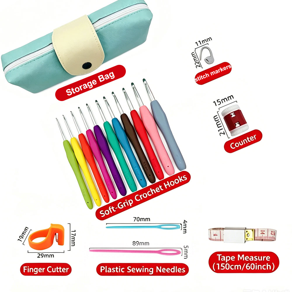 37pcs Set Jarum Rajut Crochet  - Sewing Kit ulasan dan harga